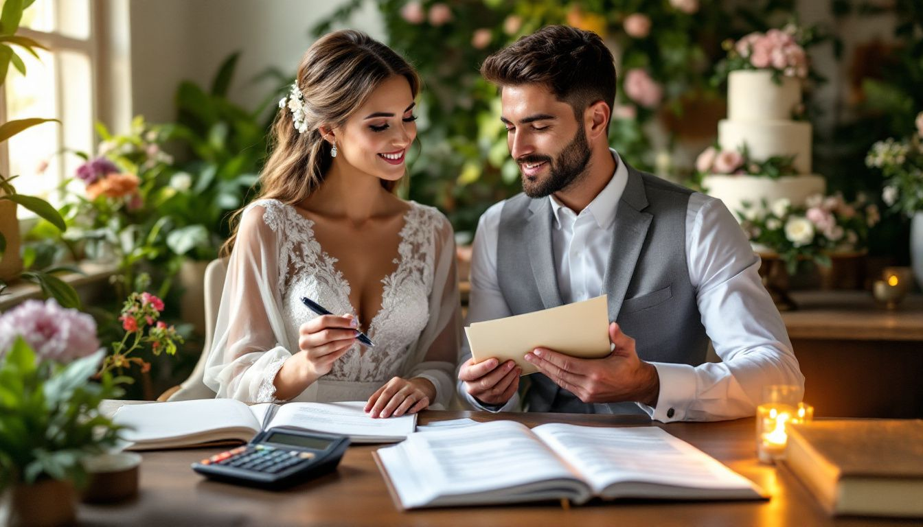 A couple making charitable donations from their wedding gifts.