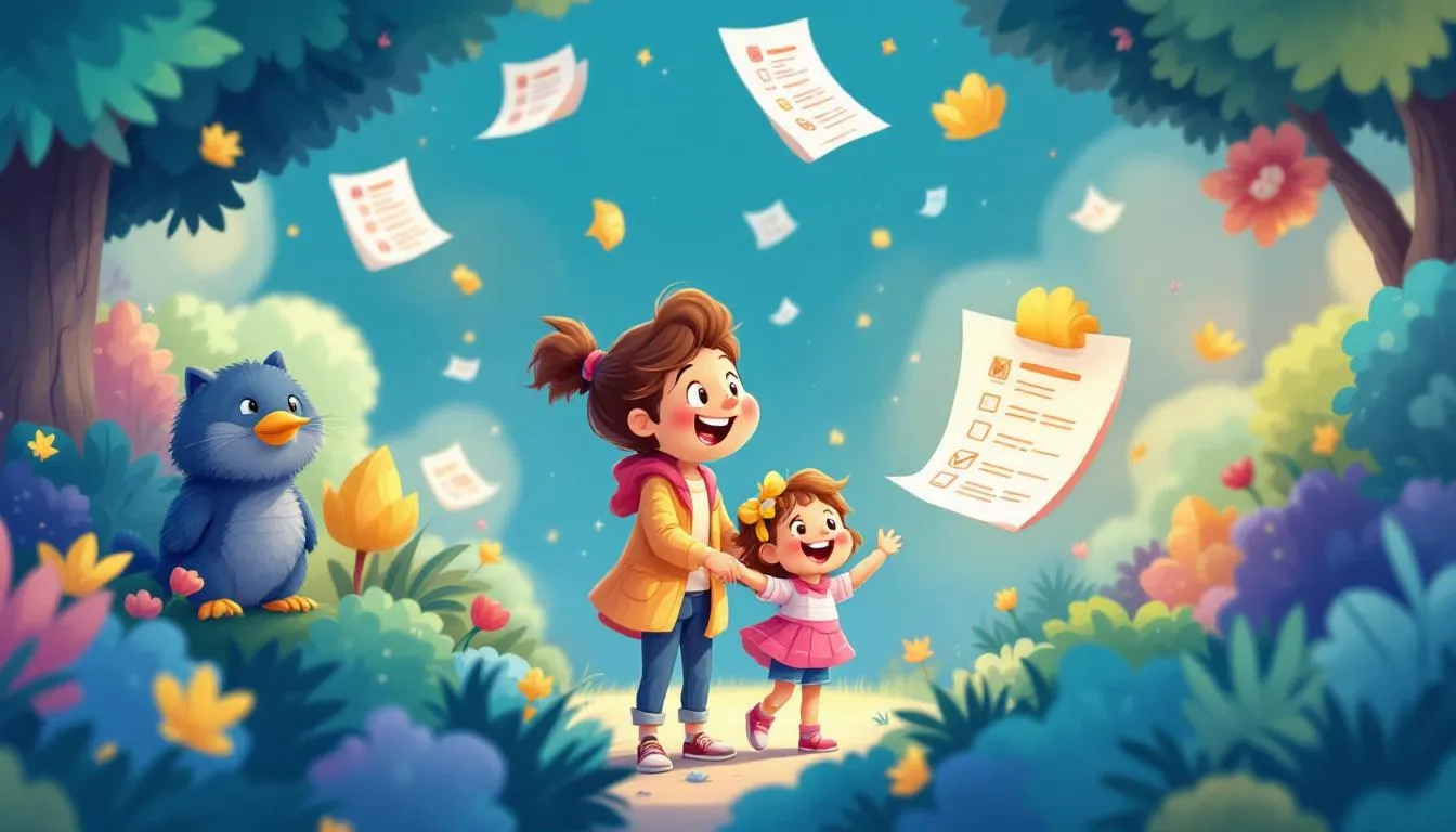 A Child Tax Credit overview with a blurred image of financial documents.