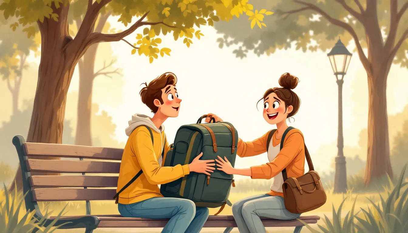 A person accepting help gratefully from a friend.