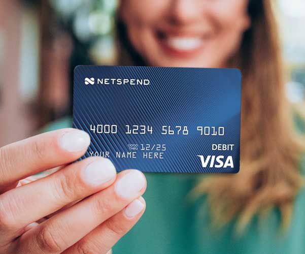 happy woman getting refund on Netspend Prepaid Card