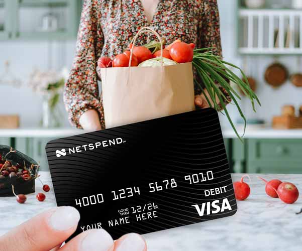 happy woman getting refund on Netspend Prepaid Card